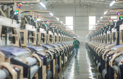 百川彩紡科技 節(jié)后全力抓生產(chǎn)趕訂單，奮力沖刺紡織業(yè)“開門紅”